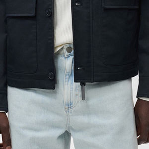 Chaqueta Personalizada para Hombre con Cierre de Botones, Material Transpirable, Cuello Camisero, Mangas Largas, Servicio OEM, Precio al por Mayor - Product Image 5