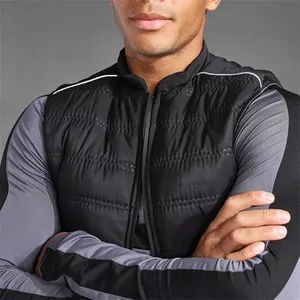 High Quality Breathable Men's Puffer Vest Custom Logo Sleeveless <b>Waistcoat</b> Hot Selling <b>Plus</b> <b>Size</b> Winter Fashion 100% Cotton - Product Image 5