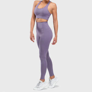 2025 Nueva ropa deportiva sin costuras gimnasio Fitness deportes sujetador Leggings entrenamiento mujeres Yoga conjuntos cintura elástica Yoga Leggings - Product Image 5