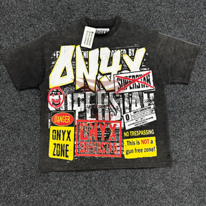 T-shirts courts pour hommes, lavage à l'acide, logo personnalisé 2025, OEM, haute qualité, respirant, polyester/coton écologique, léger - Product Image 1