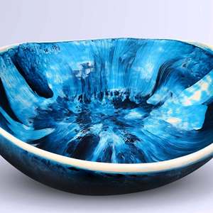 Tazón y Plato de Resina Pulida Hechos a Mano Más Vendidos, Aptos para Lavavajillas, Decoración para Fiestas, Origen Indio - Product Image 3