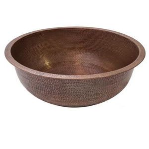 ชามทองแดงเคลือบผิวด้วยค้อนทำจากทองแดงเป็นมิตรกับสิ่งแวดล้อมประโยชน์ในการรักษาธรรมชาติวัสดุโลหะสำหรับงานเลี้ยงบริการสปา - Product Image 3