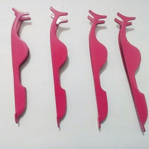 Professionnel Rose Couleur Enduit En Acier Inoxydable Logo Personnalisé Faux Cils Applicateur Dorlon DB-ELT-40560 Cils De Haute Qualité - Product Image 1