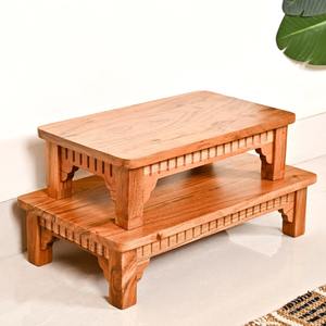 Juego de 2 Soportes Elevadores de Madera de Acacia - Product Image 3