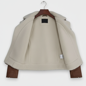 Chaqueta de Piel Sintética para Mujer, de Alta Calidad, a la Moda, con Cuero Genuino, Venta Caliente 2025 - Product Image 5