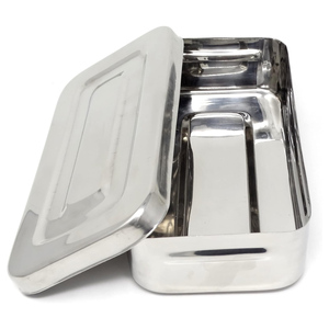 Juego de instrumentos médicos de alta calidad Bandejas de esterilización manual con tapa Hollowware Caja perforada Instrumento médico - Product Image 1