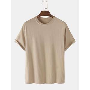 Ropa de hombre Camiseta de moda 100% Algodón Camisetas personalizadas Cómodo Respetuoso del medio ambiente Calidad Premium Camiseta casual Colores sólidos - Product Image 3