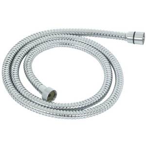 Tuyau de douche en métal Chrome 130143-150cm par Idro Bric, accessoire de plomberie de qualité - Product Image 1