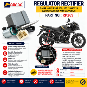 ขายส่งอะไหล่รถจักรยานยนต์ Bajaj Pulsar 150 180 UG4 220 คาปาซิเตอร์ เร็กคิวเตอร์ รีคติไฟเออร์ คุณภาพส่งออก จากผู้ผลิต - Product Image 6