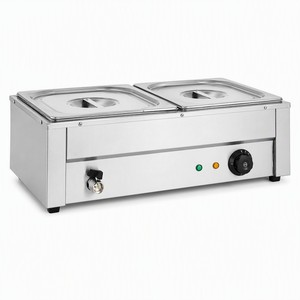 อ่างอุ่นอาหารแบบสองช่อง 220V 1.5kW สำหรับร้านอาหาร ตัวแทนจำหน่าย อุปกรณ์ร้านอาหาร ส่งออก ขายส่ง - Product Image 1