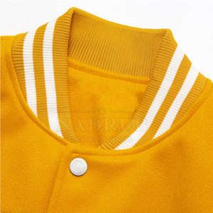 Men's Stylish Comfortable 100% Cotton Breathable Customized Durable <b>Fleece</b> Letterman Stand Collar Cozy Premium Material <b>Jacket</b> - Product Image 3