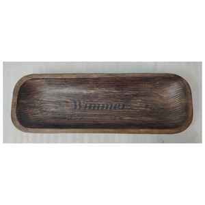 วินเทจสีดำขนาดใหญ่มือแกะสลักสวดมนต์ชามแป้งที่มี Wimmer ออกแบบแกะสลักไม้ศาสนาของขวัญตกแต่งบ้านโบสถ์กลาง - Product Image 3