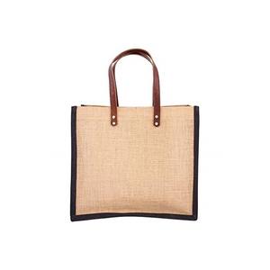 Sac en jute naturel écologique en gros 2026, sac de shopping en jute naturel avec motif imprimé - Product Image 5