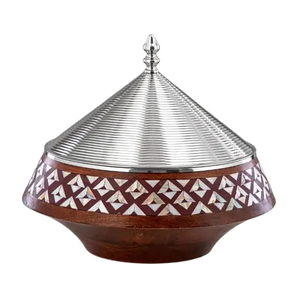 Soporte de alambre de Metal dorado personalizado de alta calidad, tapa de cazuela clásica atractiva, calentador de alimentos, juegos de ollas de utensilios de cocina de la más alta calidad - Product Image 2