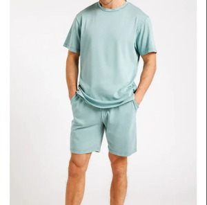 OEM vente en gros, ensemble de 2 pièces, survêtement d'été, ensemble short en nylon de haute qualité, ensembles d'été unisexes double couche personnalisés - Product Image 3