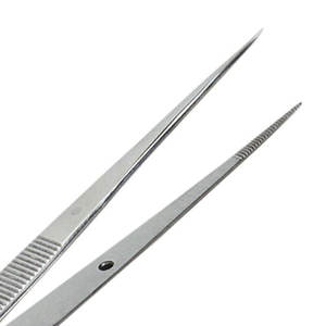 Pinzas dentales quirúrgicas manuales de 10cm, pinzas dentadas, vendaje sin dientes, estándar de seguridad de acero inoxidable-ML - Product Image 3