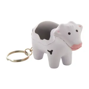 Porte-clés et mousquetons promotionnels personnalisés anti-stress laiteux – Gadgets uniques pour le soulagement du stress - Product Image 1