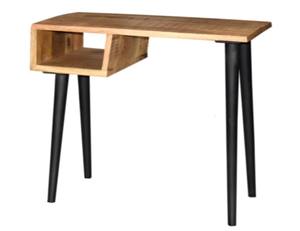 Mesa consola de hierro de madera de mango Industrial duradera, diseño plegable para dormitorio, sala de estar, entrada, Hotel, Hospital, Villa, uso - Product Image 1