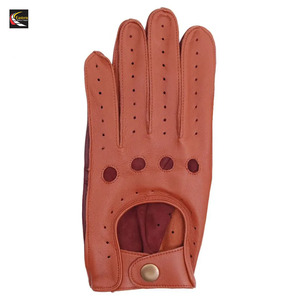 Premium Vintage Custom Color Leather Sheepskin <b>Gloves</b> for Adults Winter Warm Breathable Eco-Friendly <b>Touchscreen</b> Wrist-Length - Product Image 3