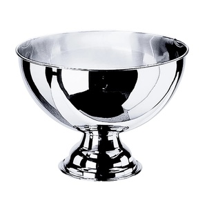Tazón de servicio de metal de alta venta con base de metal Diseño único Forma redonda Tazón para servir frutas secas para uso en el hogar Hotel Restaurante - Product Image 3
