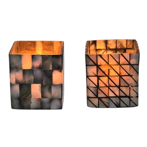 Classic <b>Mini</b> Metal Tea Light Holders Durable Jar-Shaped Glass Home Decor Handmade IHA Brand Model IHACA437 Valentine's Day - Product Image 1