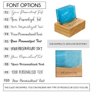 Sous-verres durables en résine de bois faits à la main, matériaux écologiques, conception anti-débordement anti-chaleur, beaux sous-verres en pierre - Product Image 6