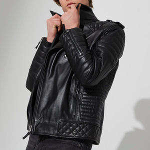 Vintage Style Cowhide <b>Leather</b> <b>Jacket</b> for Men Distressed Finish <b>Real</b> <b>Leather</b> <b>Biker</b> <b>Jacket</b> Bulk Production Factory - Product Image 3