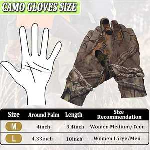 ถุงมือล่าสัตว์ยุทธวิธีกลางแจ้งบุด้านในหุ้มฉนวนและจับปาล์มสำหรับสภาพอากาศหนาวเย็นสั่งซื้อแบบกำหนดเองสำหรับทีม - Product Image 6