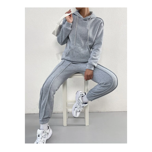 Wholesale Custom Logo Women <b>Jogging</b> <b>Suits</b> Women Winter Sweat <b>Suits</b> Jogger Set Ladies Track <b>Suit</b> - Product Image 4