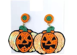 Aros de Bordado de Algodón Hechos a Mano en Miniatura, Diseño de Bordado Moderno, Pendientes, Joyería Botánica de Flores, Diseño de Pétalos de Rosa - Product Image 4