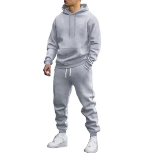 Top Trending Hombres Sport Sweatsuits Regular Fit Venta caliente Con capucha Jogging Sport Wear Entrenamiento Patrón sólido Invierno Regular Fit - Product Image 6