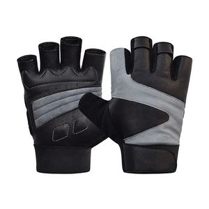 Breathable Sport Workout Fitness Training Weight Lifting Wholesale Gym Gloves with Wrist <b>Wraps</b> <b>Black</b> High Quality Anti Slip - Product Image 1
