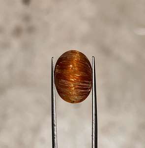 Piedra preciosa ovalada facetada de rutilo dorado natural para la fabricación de joyas piedras preciosas sueltas de corte rutailed raras - Product Image 2