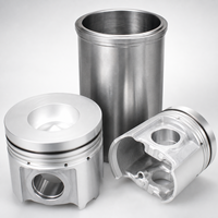 Kit de Reparación de Motor 6RB1 4HK1 6HK1 4M50 J08E C27 con Anillos de Pistón y Revestimiento de Cilindro para Excavadora Isuzu Mitsubishi Hino