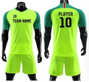 ชุดฟุตบอลสโมสรคุณภาพสูงสั่งทำพิเศษ ผ้าโพลีเอสเตอร์ 100% ระบายอากาศได้ดี พร้อมปักโลโก้และชื่อทีม ชุดฟุตบอลพรีเมียมสำหรับผู้ชาย - Product Image 1