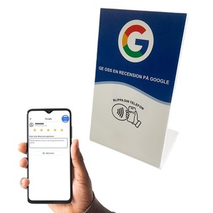 Support NFC en acrylique personnalisé avec impression UV et code QR pour <span class=keywords><strong>avis</strong></span> Google, affichage sans contact pour <span class=keywords><strong>avis</strong></span> Google, support de menu 13,56 MHz - Product Image 6