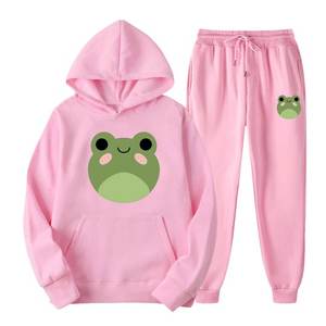 Conjunto Deportivo de Invierno para Mujer de 2 Piezas con Sudadera con Capucha de Manga Larga, Estilo Casual, Diseño Sólido, Felpa - Product Image 6