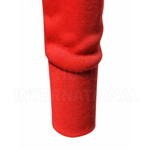 Wholesale Custom Long Sleeve Dropped Shoulders Heavyweight Cropped Fit <b>Wool</b> Blend Knitted Hoodie - Product Image 6