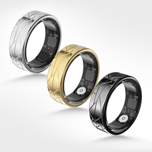 2026 Stainless Steel Smart Ring Fitness Tracker Alarm <b>Clock</b> SpO2 Sleep Monitor Remote Control App Ring - Product Image 1