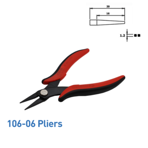 คีมปากงอ 106-06 สำหรับงาน DIY ทำจากเหล็กกล้าคาร์บอน ใช้สำหรับตัดและจีบ พร้อมด้ามจับ PVC รองรับ OEM - Product Image 1