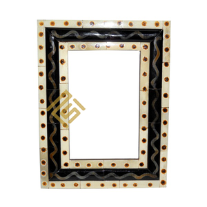 Nouveau Design 2025 Premium Qualité Corne Os Indien Fabriqué À La Main Article Photo Cadre Photo Top Standard Produit Résine Bois Décor À La Maison - Product Image 2