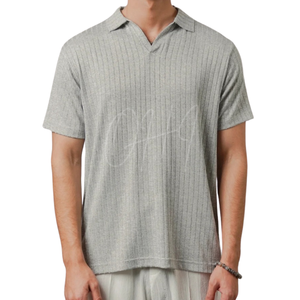 เสื้อถักคอวีชาย แขนยาวปกติ  โลโก้สั่งทำได้ ผ้าฝ้าย 100% เป็นมิตรกับสิ่งแวดล้อม แห้งเร็ว ระบายอากาศได้ดี ทรงหลวม สวมใส่สบาย - Product Image 1