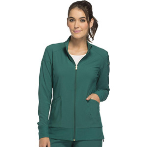 Uniformes Médicos Personalizados para Mujer, Antiarrugas, con Cierre, Mangas Tejidas, Chaquetas de Hospital de Alta Calidad, Spandex/Poliéster - Product Image 3