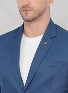 Blazer bleu paon de luxe pour homme de qualité supérieure, coupe ajustée, costume formel avec un design élégant pour les mariages, disponible à un bon prix - Product Image 2
