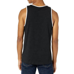 Haute qualité hommes débardeur respirant vêtements confortables pour Gym musculation haltérophilie grande taille conception unie - Product Image 2