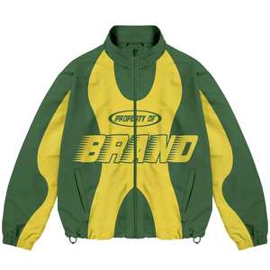 Haute qualité coton hiver écologique coupe-vent piste ensemble bande réfléchissante survêtement hommes personnalisé imperméable unisexe - Product Image 5