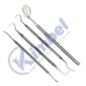 Juego de examen de higiene bucal dental de 4 piezas suministro directo de fábrica instrumentos quirúrgicos - Product Image 1