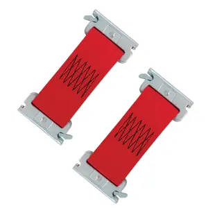 Heavy Duty SNAP-LOC 2 x 6 Inch Dolly Connector E-Track Tie-Down Strap 4400LBS 2-Pack for Logistic Carriage Organizing Use
