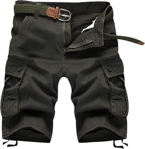 Prix en gros Shorts cargo pour hommes Gym en plein air travail mode décontractée multi-poches longueur genou Shorts cargo pour hommes - Product Image 1