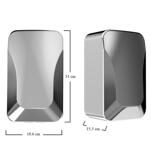 Asciuga mano elettrica in acciaio inossidabile 1000W con sensore IR asciugatura rapida per hotel e ristoranti di facile installazione! - Product Image 2